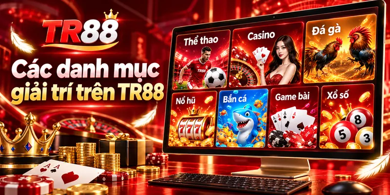 Các nhóm trò chơi TR88 được phân chia theo cơ chế hoạt động và nguyên tắc xác định kết quả